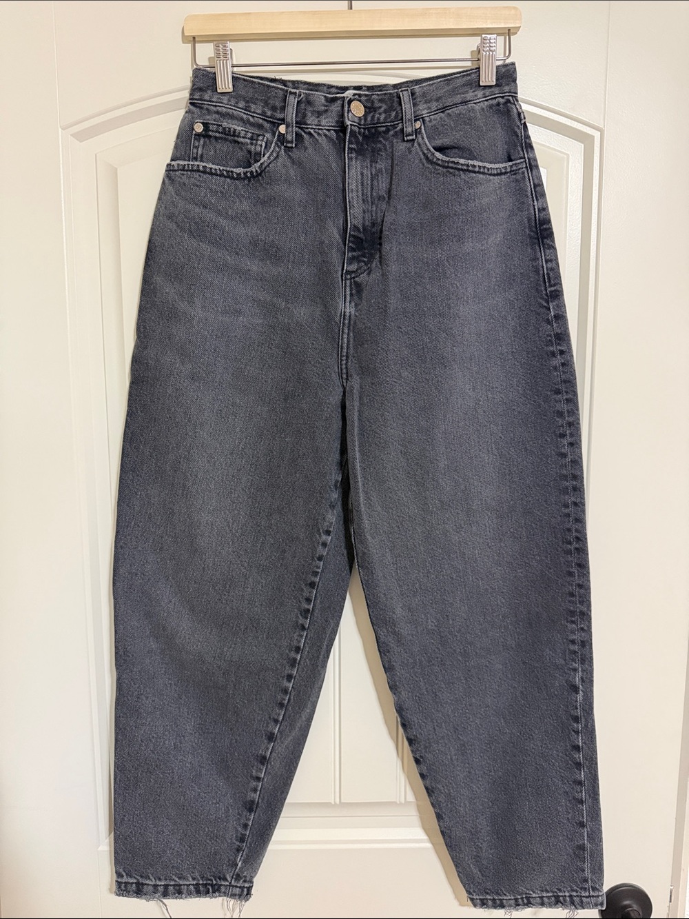Sandro Black Washed Boyfriend Jeans
